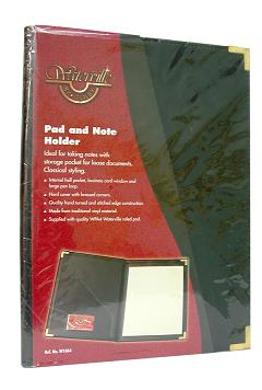 WATERVILLE PAD & NOTE HOLDER BLACK